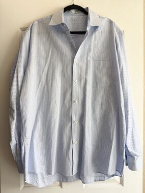 Taylor Byrd 100% cotton basket weave pattern button down shirt | sz XL